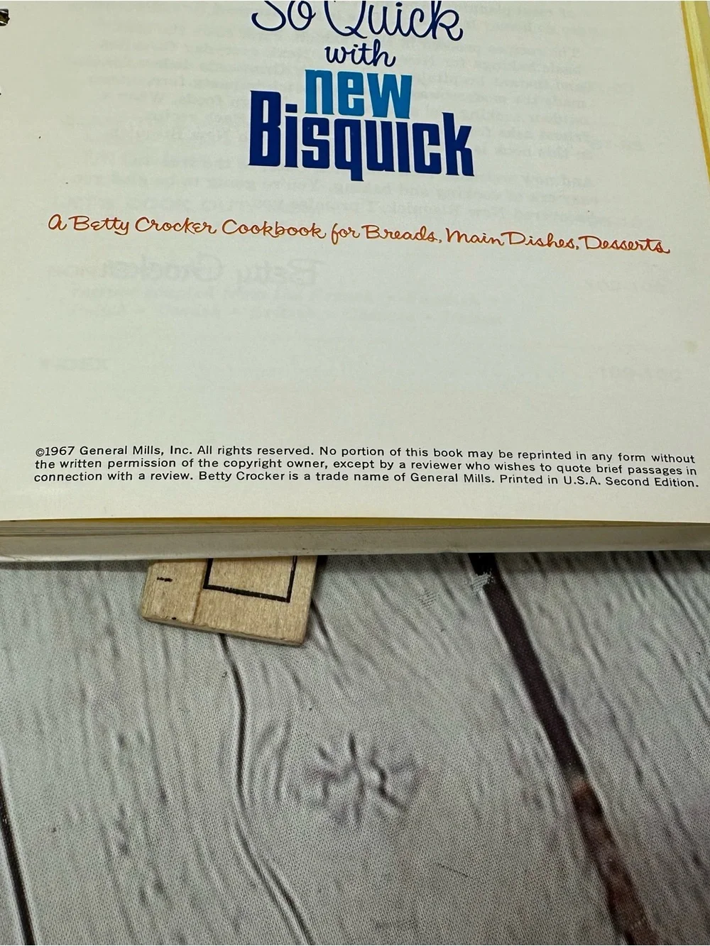 vtg 1967 So Quick with bisquick betty crocker Cookbook hardcover retro cottage